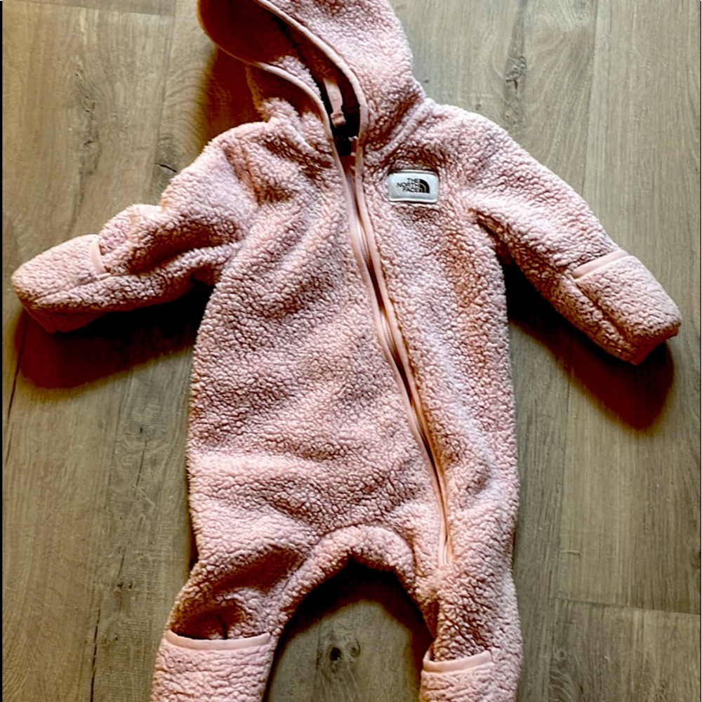The north face baby girl winter bunting suit